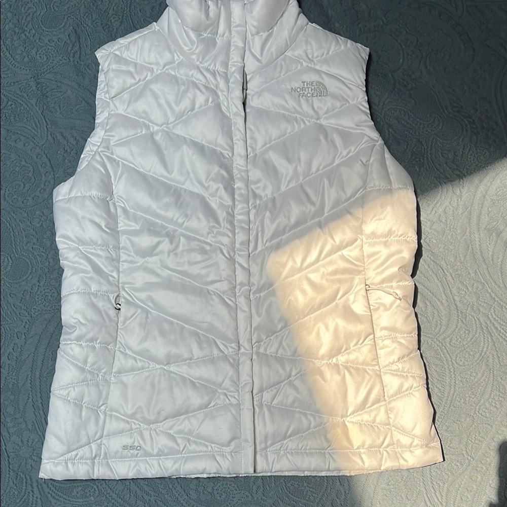 North Face Size S White Puffer Vest